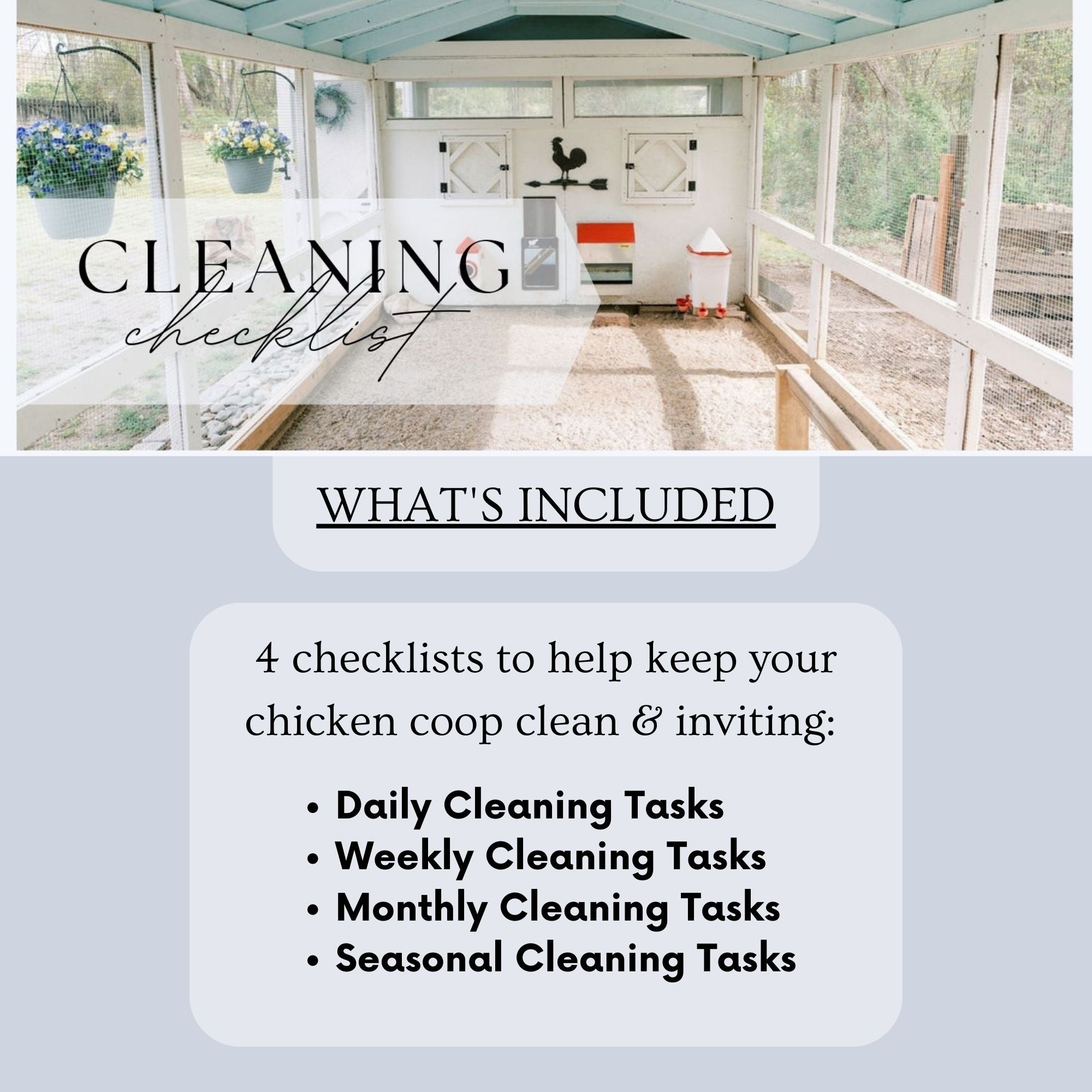 Chicken Coop Cleaning Checklist