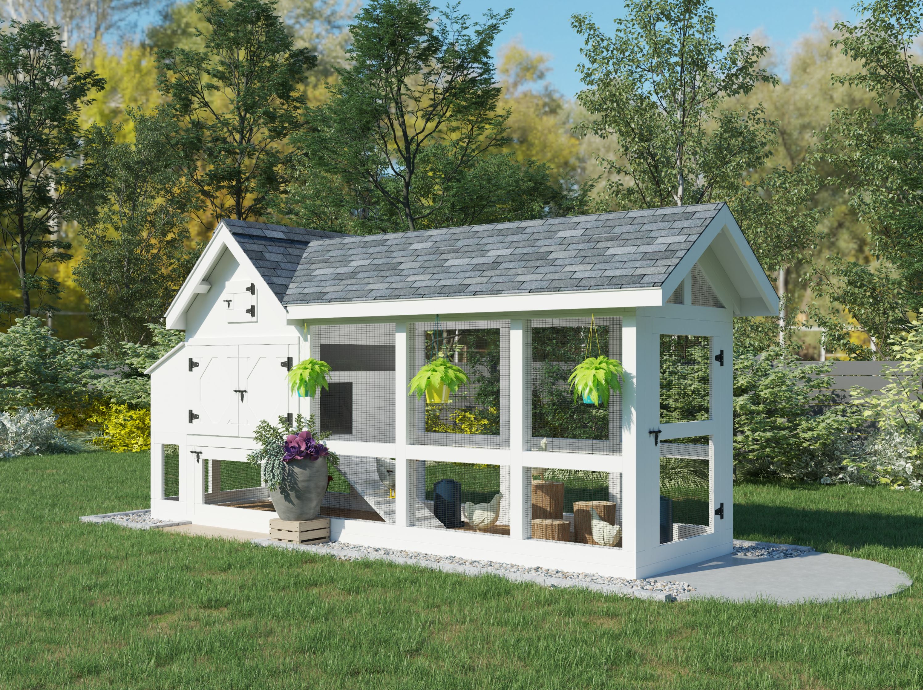 MINI Bee Jeweled Coop | Chicken Coop Building Plans | 3-6 Chickens