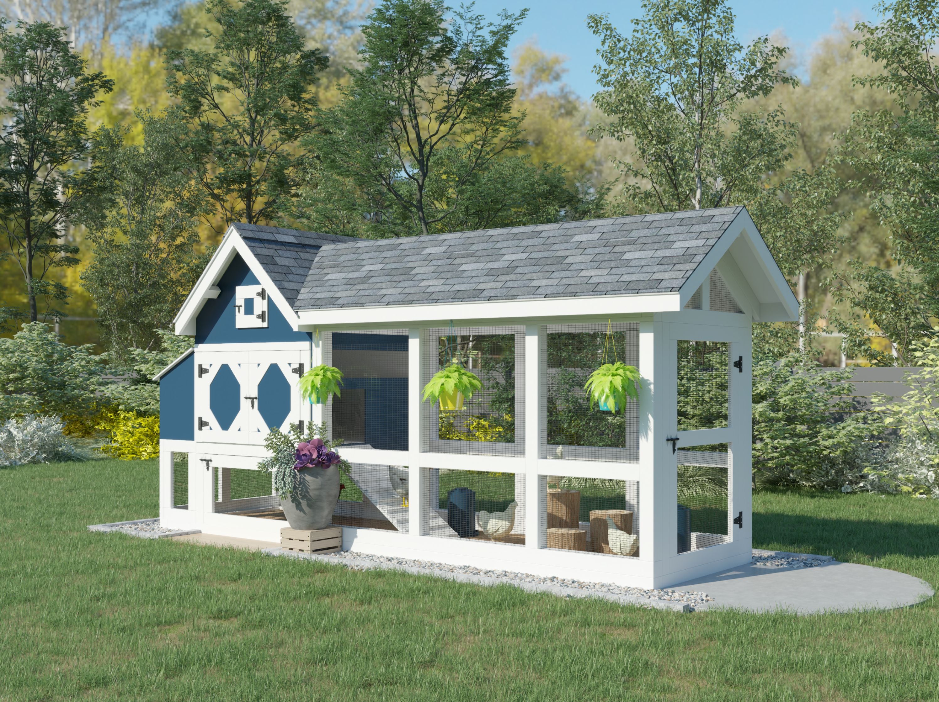 MINI Bee Jeweled Coop | Chicken Coop Building Plans | 3-6 Chickens