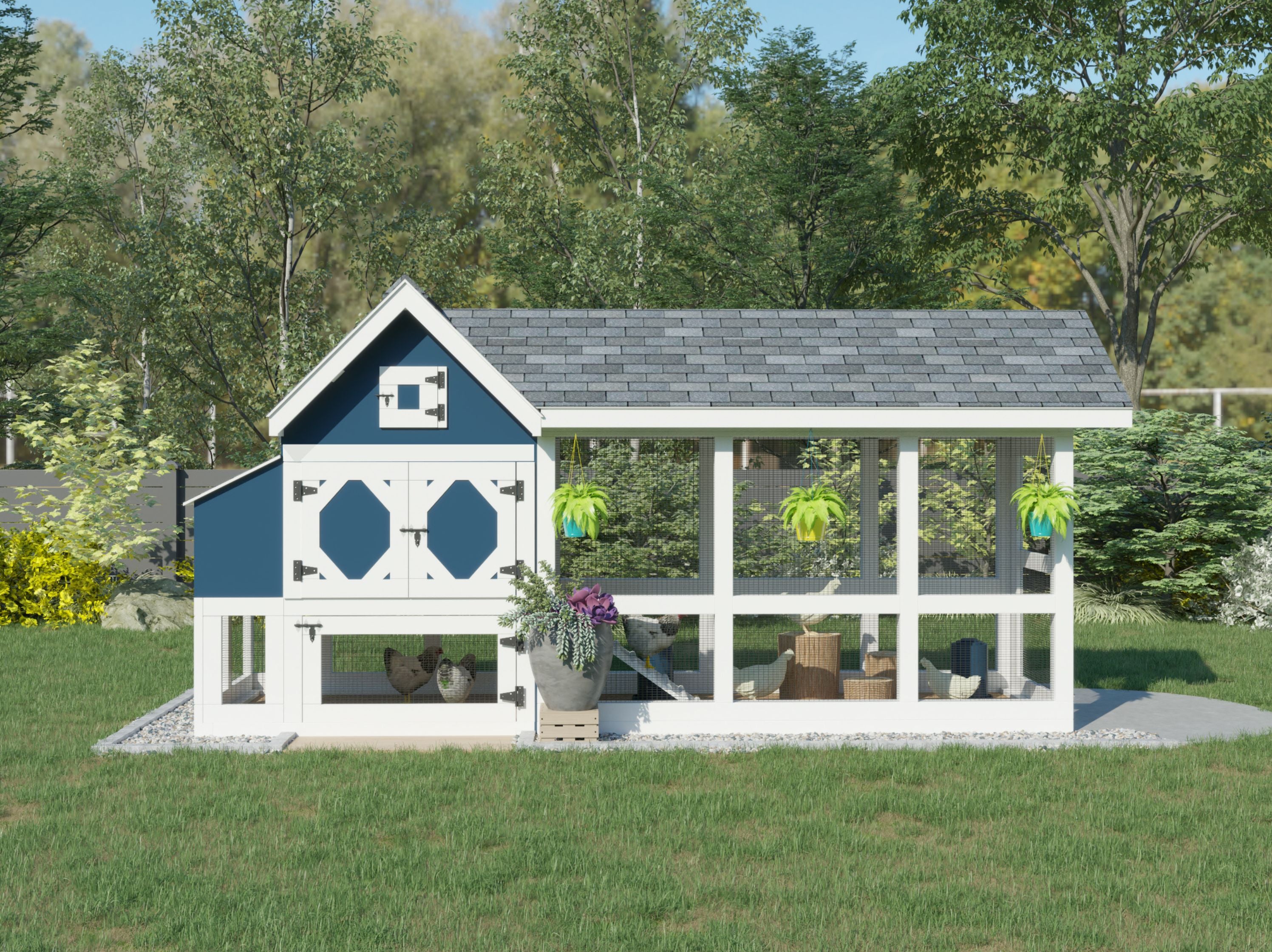 MINI Bee Jeweled Coop | Chicken Coop Building Plans | 3-6 Chickens
