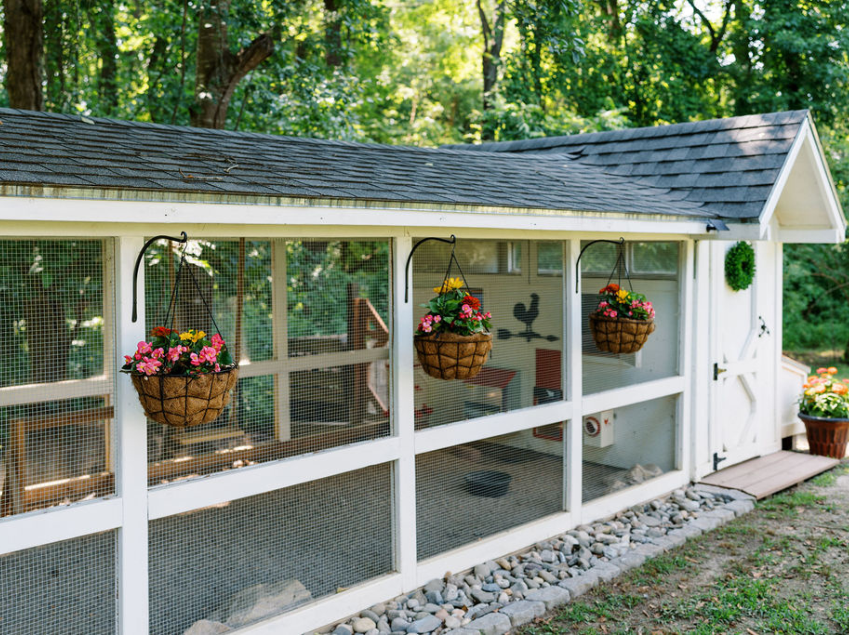 Bee Jeweled Coop (Run Left) | Chicken Coop Building Plans | 6-12 Chickens