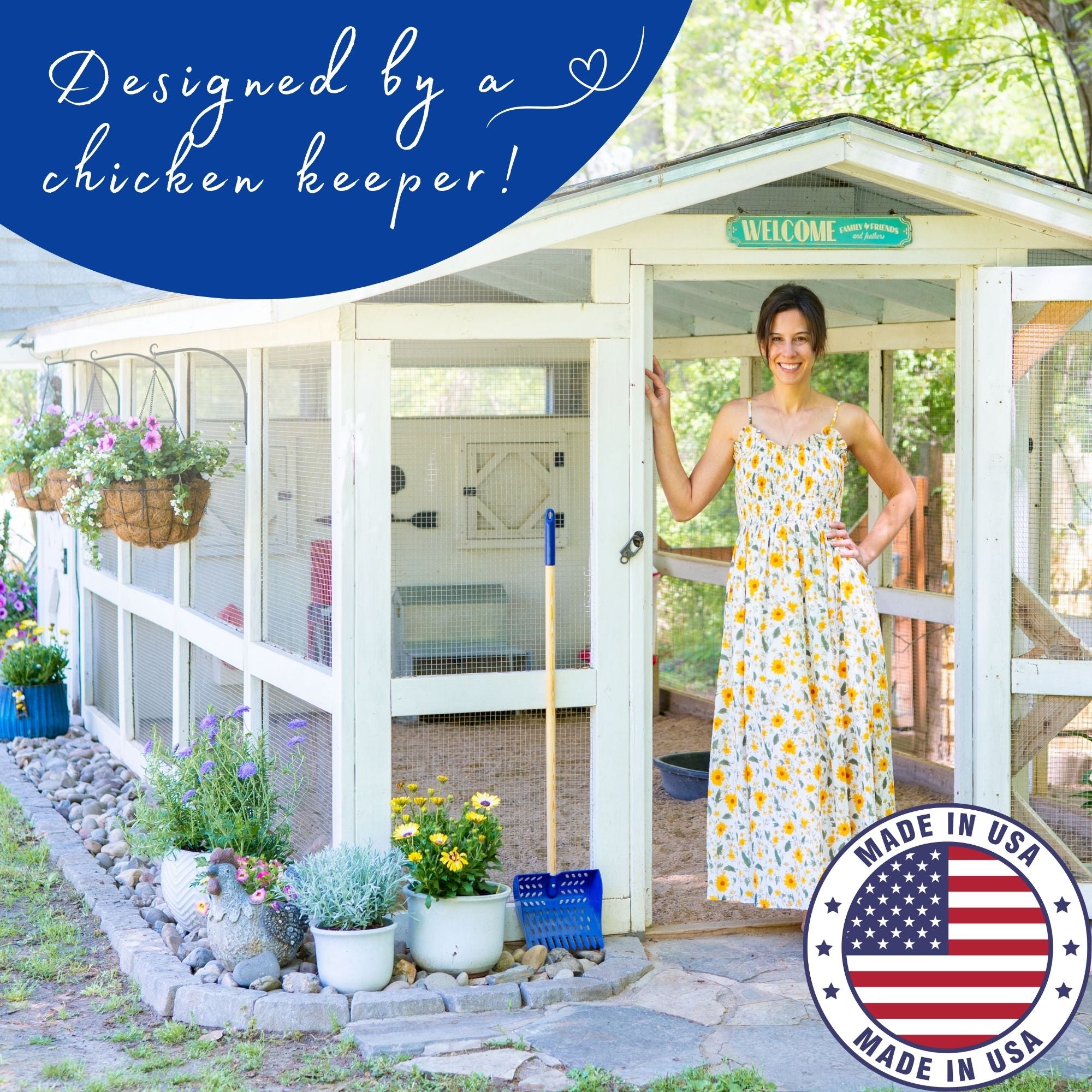 {SECONDS} The Coop Scoop® | Chicken Coop Sifting Shovel For Waste Removal