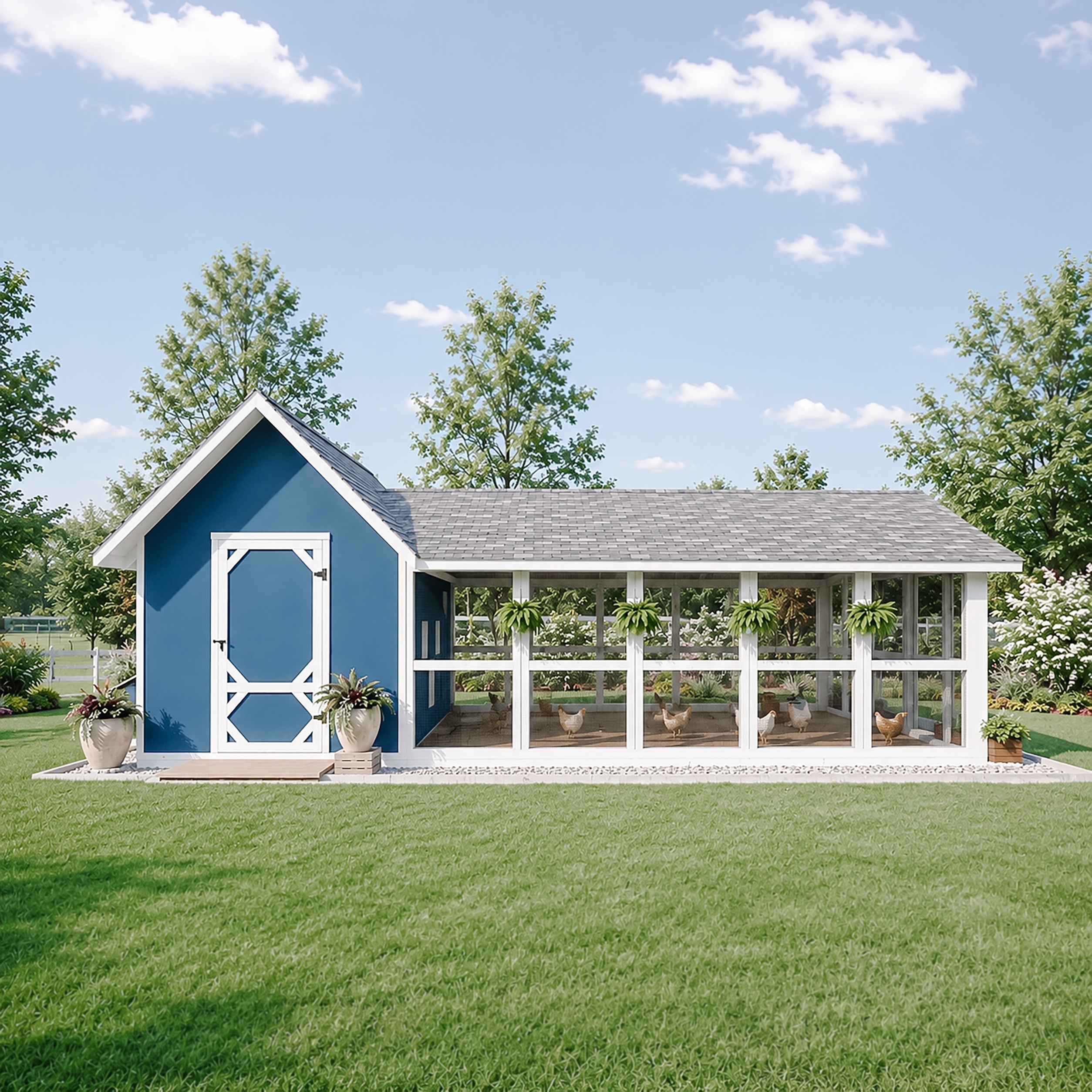 XL Bee Jeweled Coop | Chicken Coop Building Plans | 12-25 Chickens