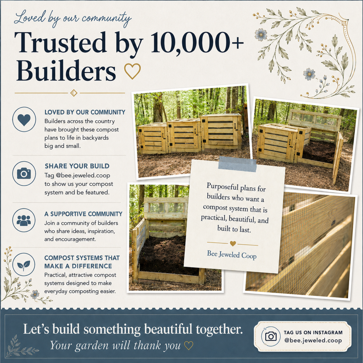 Compost Bin Building Plans | DIY 1 to 3 Bin Compost System