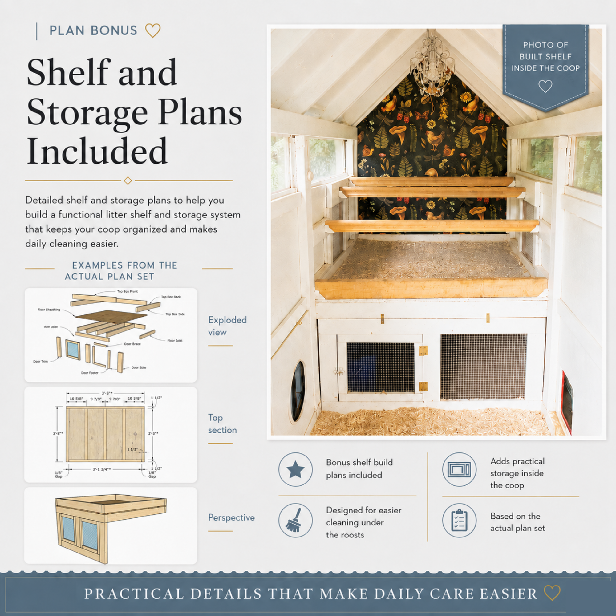 Bee Jeweled Coop (Run Right) | Chicken Coop Building Plans | 6-12 Chickens