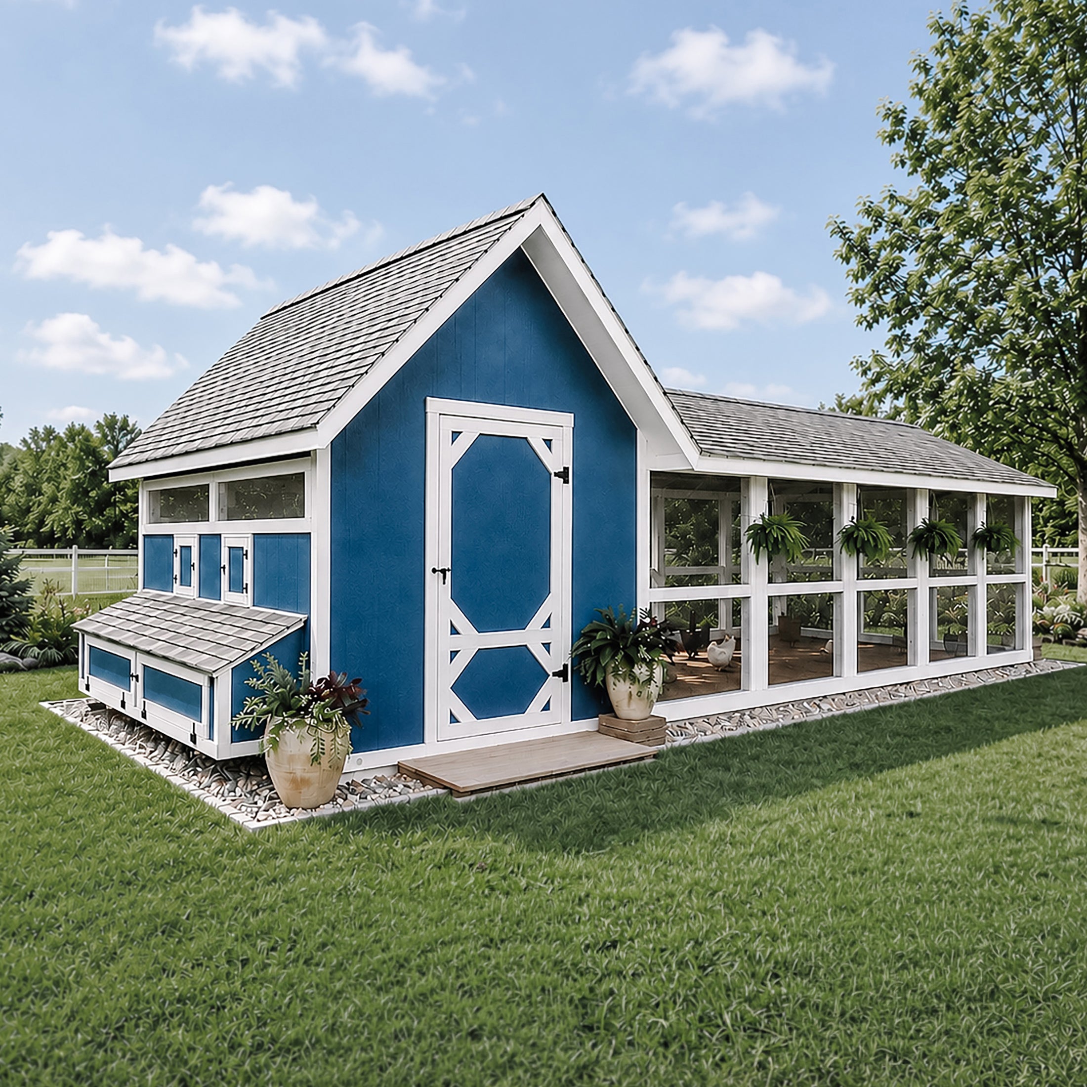 XL Bee Jeweled Coop | Chicken Coop Building Plans | 12-25 Chickens