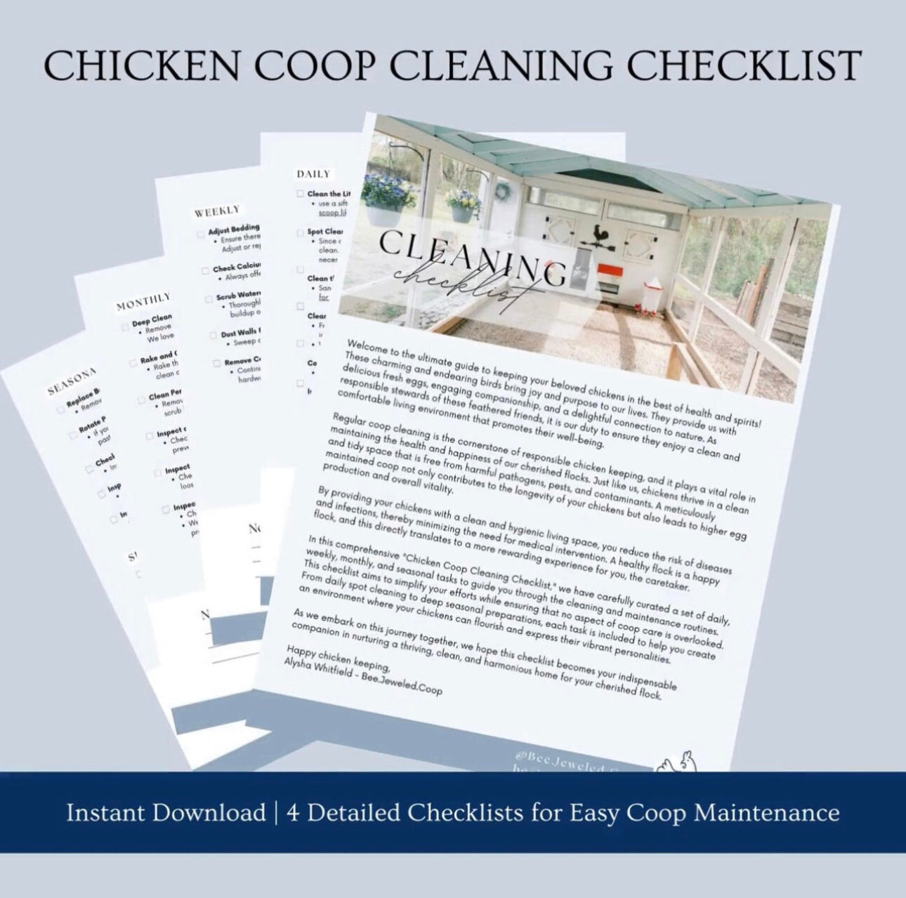 Chicken Coop Cleaning Checklist