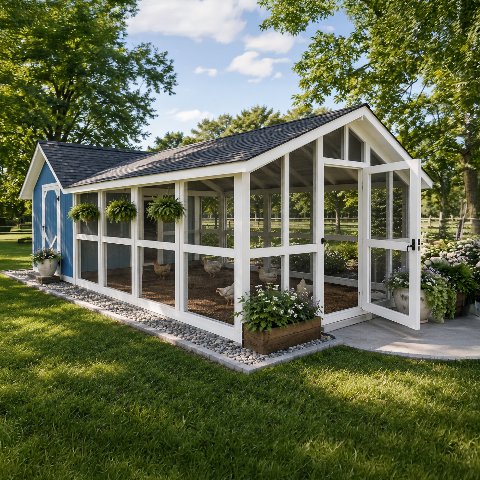 XL Bee Jeweled Coop | Chicken Coop Building Plans | 12-25 Chickens