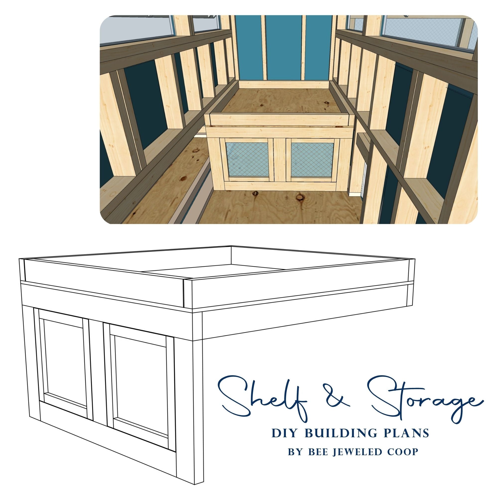 FREE Coop Litter Shelf & Storage Area Building Plans