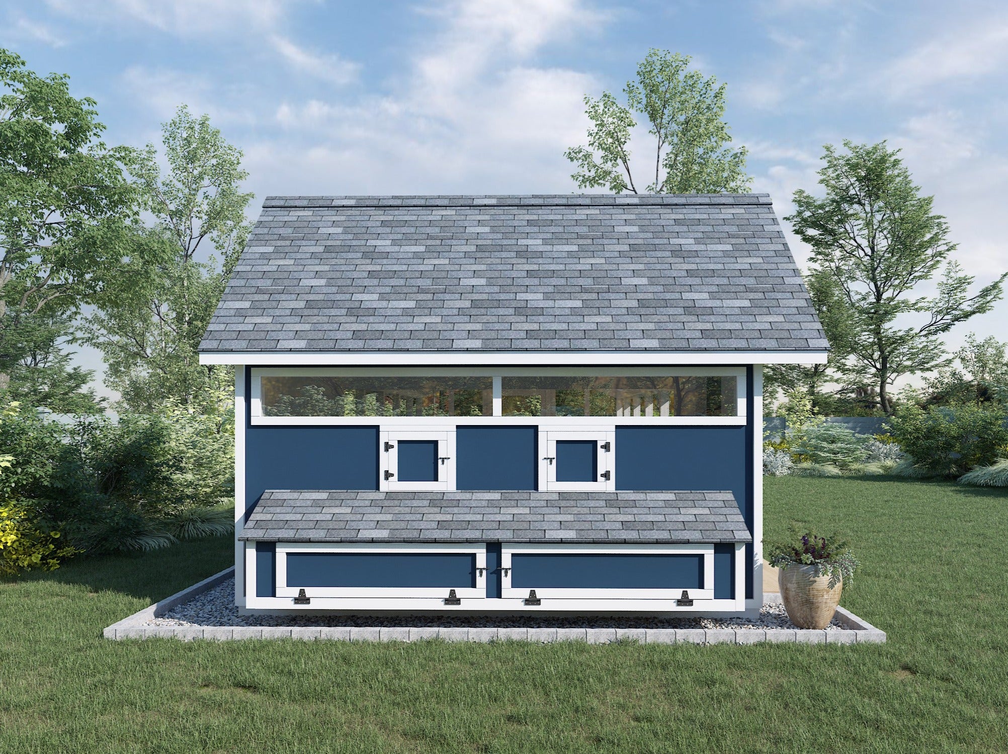 XL Bee Jeweled Coop | Chicken Coop Building Plans | 12-25 Chickens