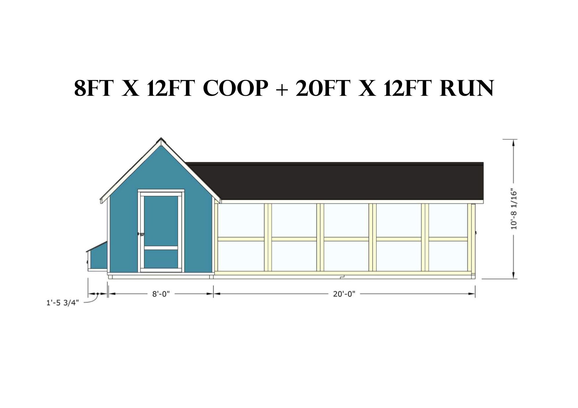 XL Bee Jeweled Coop | Chicken Coop Building Plans | 12-25 Chickens