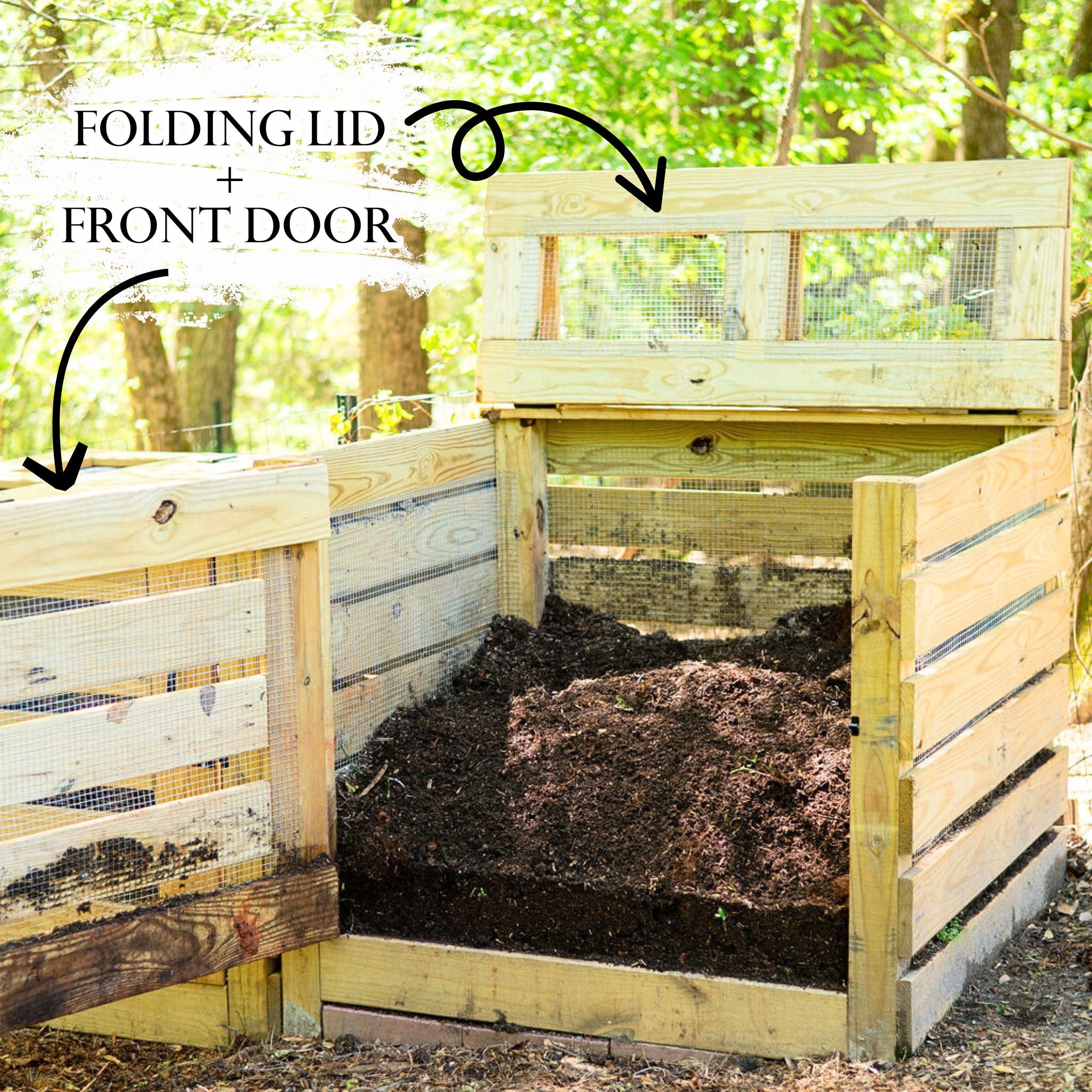 Compost Bin Building Plans | DIY 1 to 3 Bin Compost System