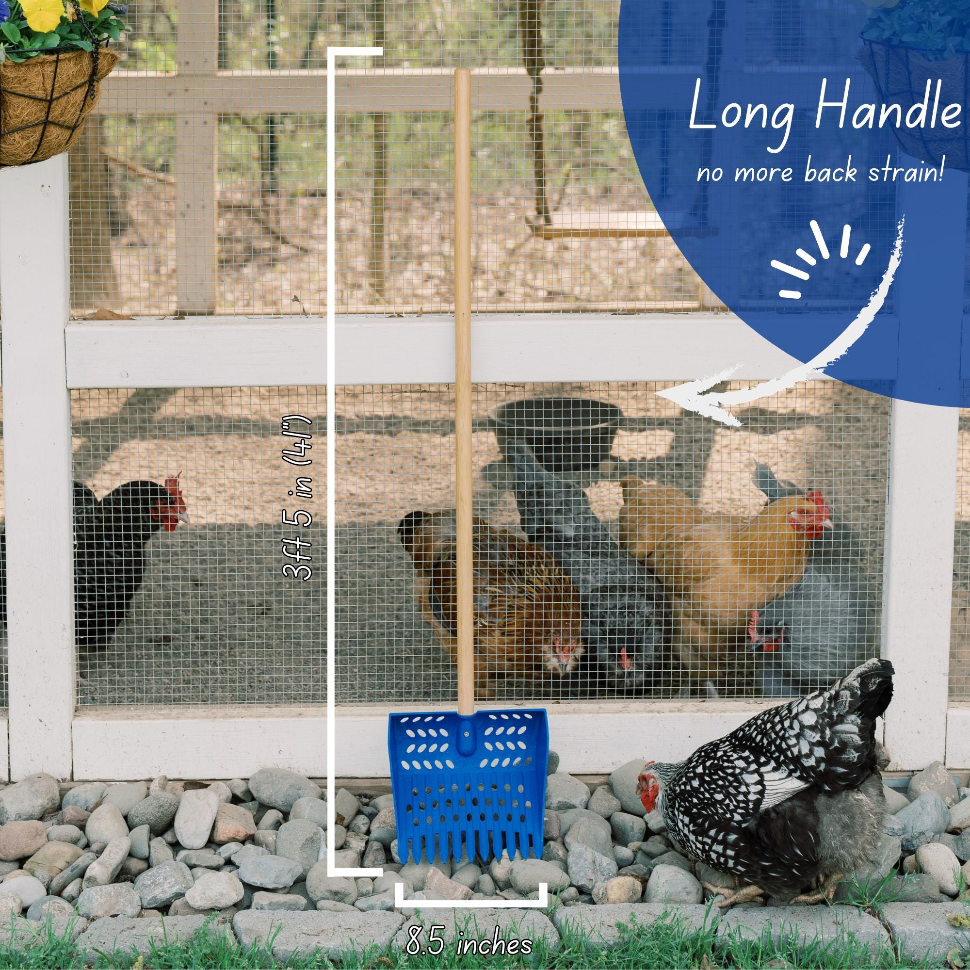 The Coop Scoop™ | Chicken Coop Sifting Shovel For Waste Removal