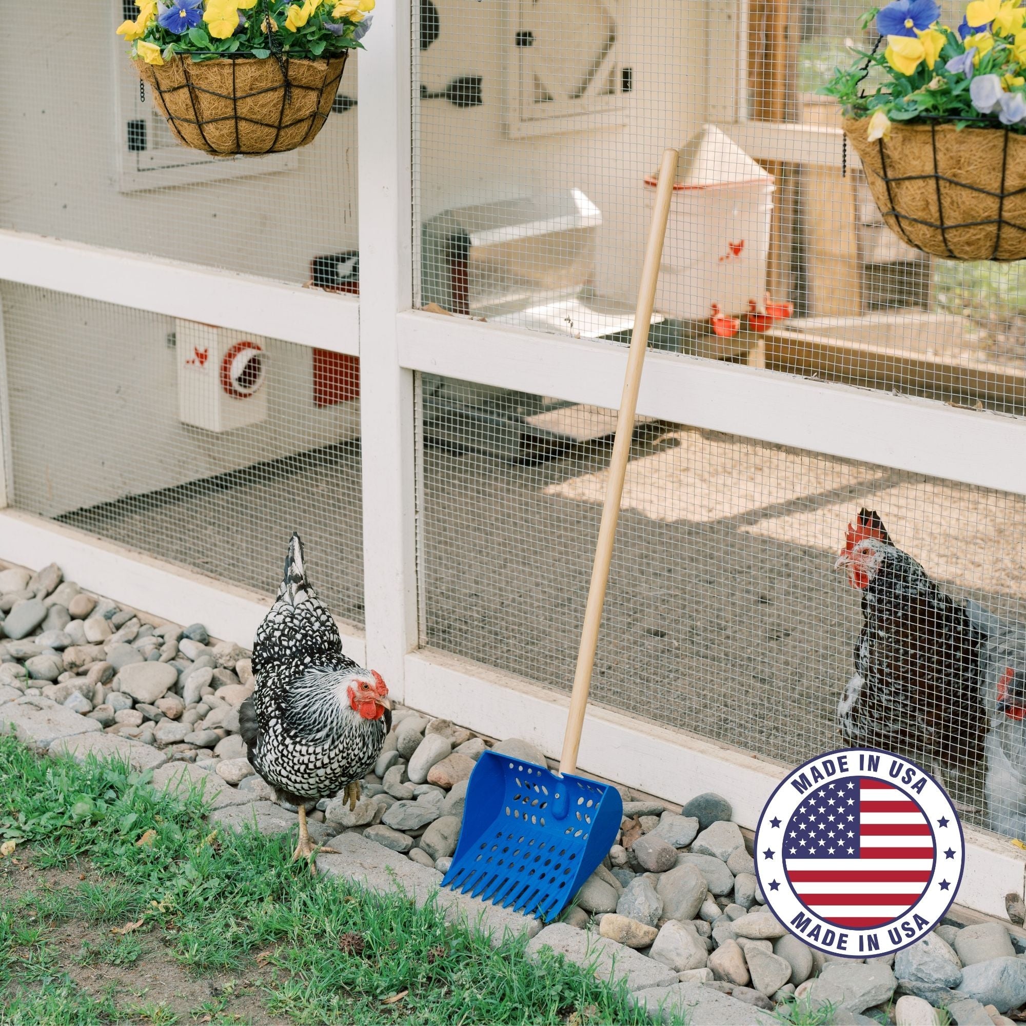 The Coop Scoop™ | Chicken Coop Sifting Shovel For Waste Removal