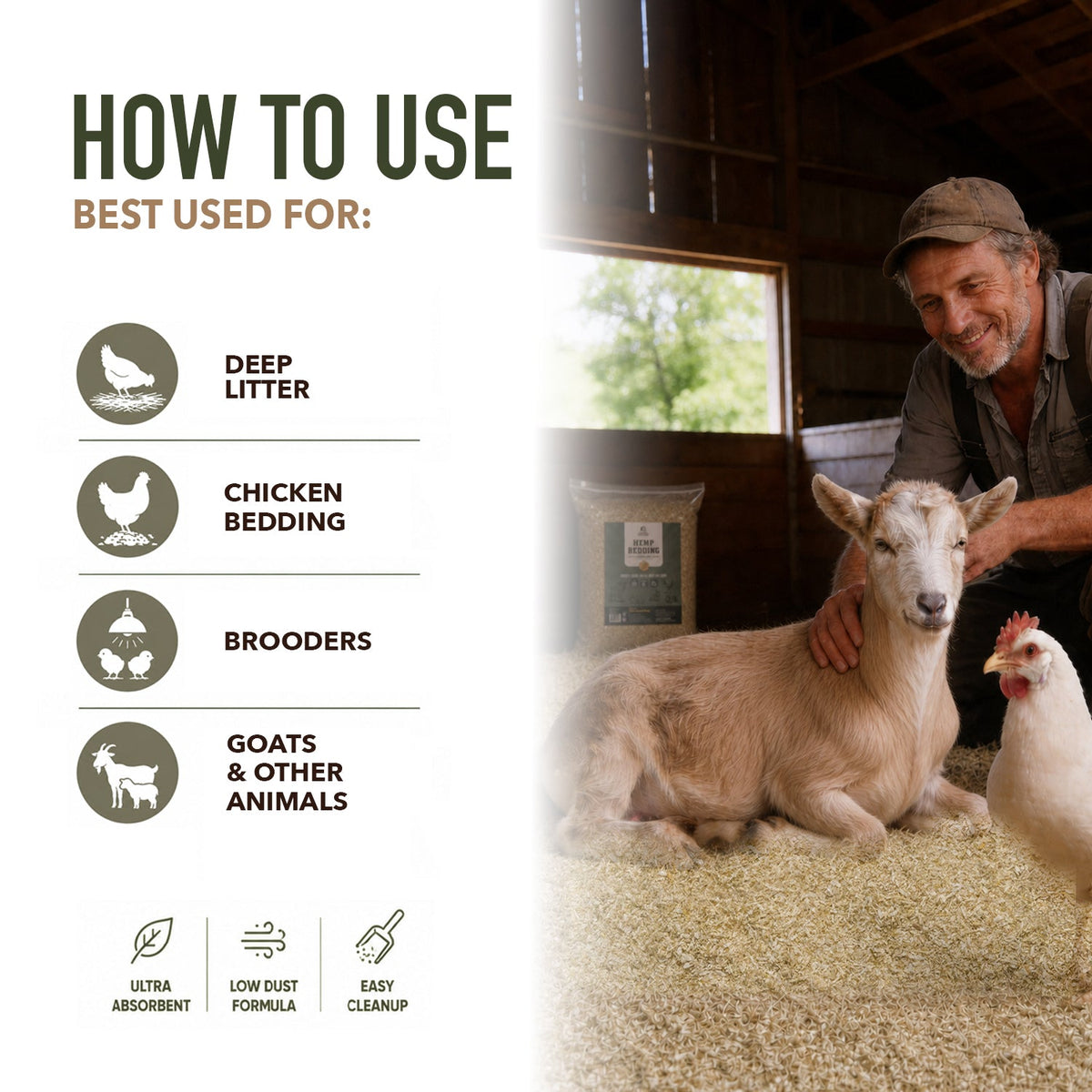 Premium Poultry™ Hemp Bedding