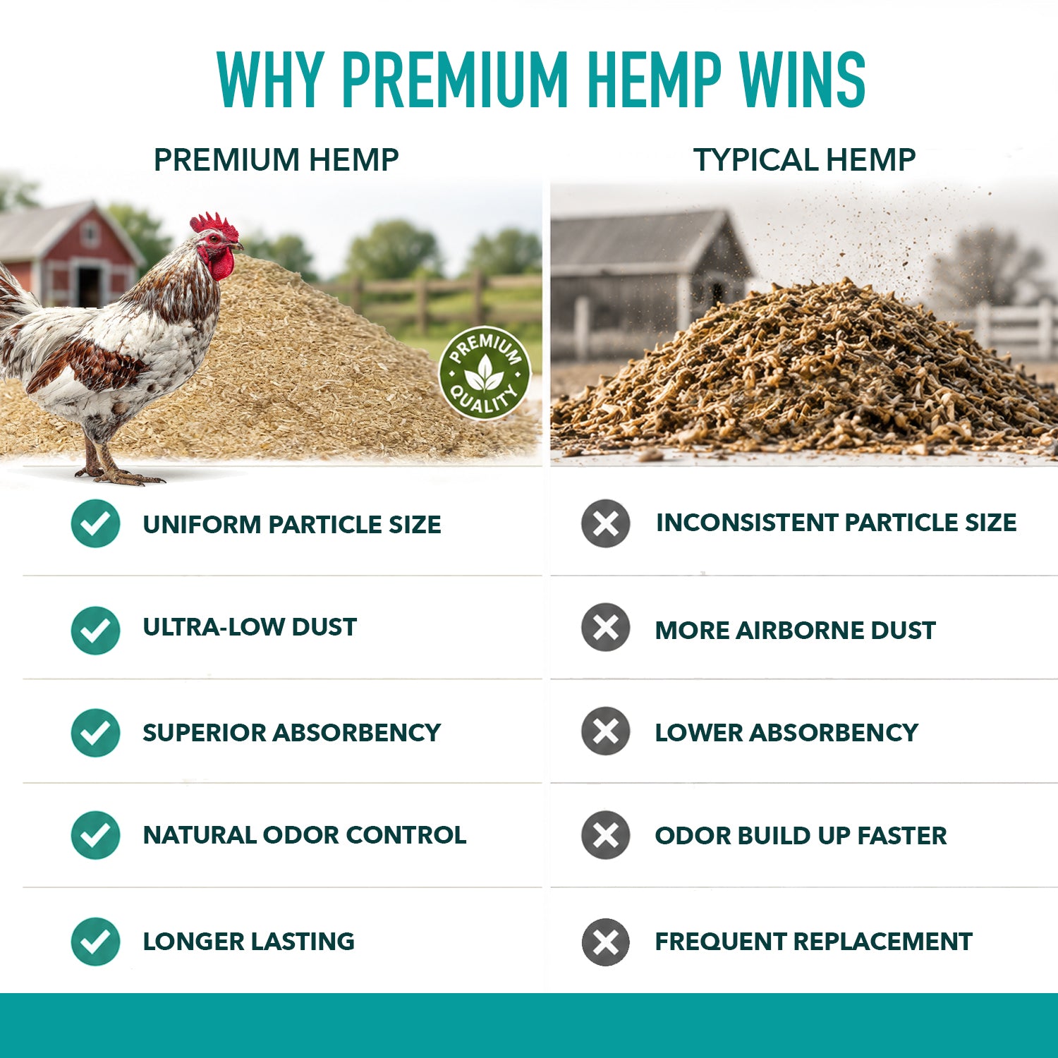 Cozy Coop™ Premium Siftable Hemp Bedding