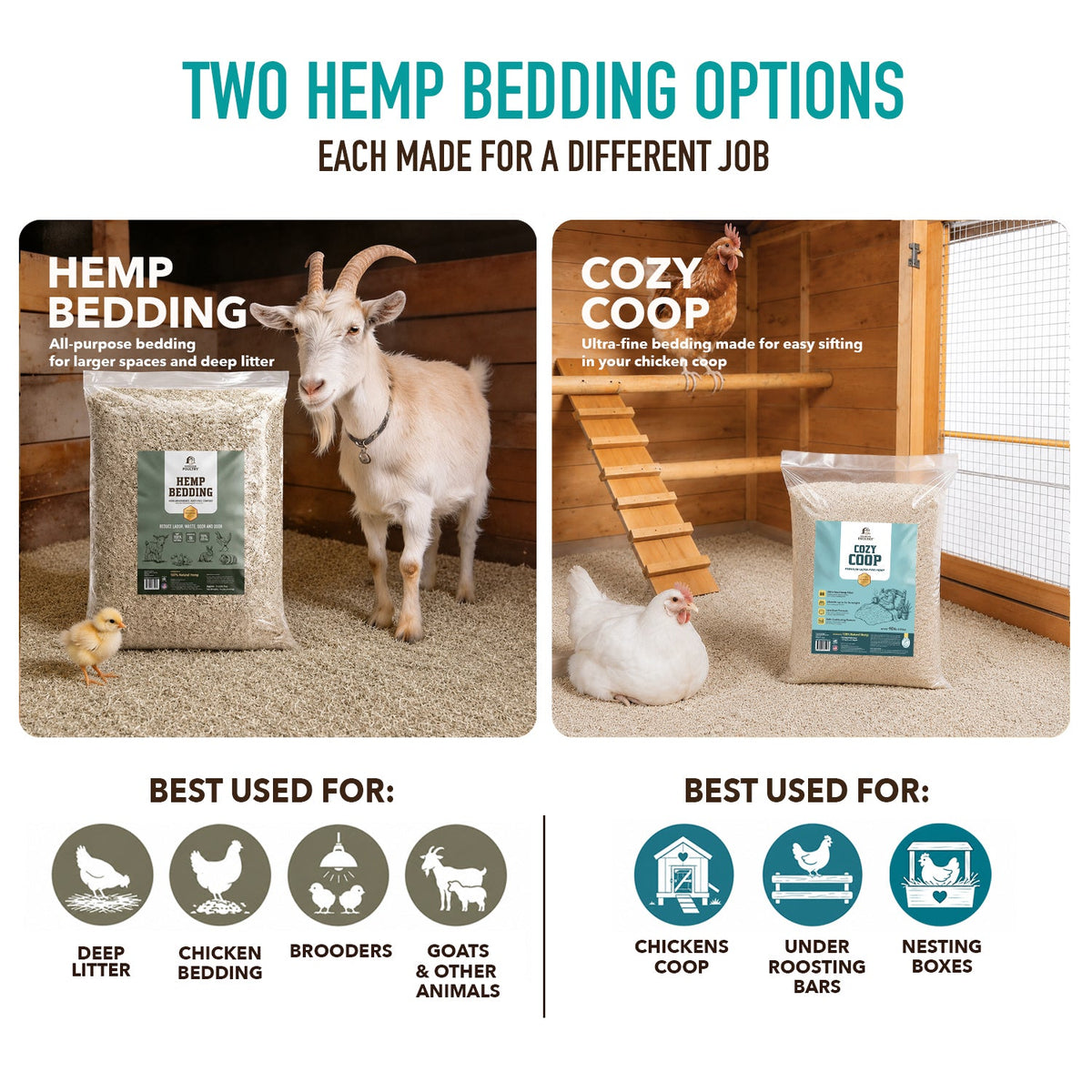 Premium Poultry™ Hemp Bedding