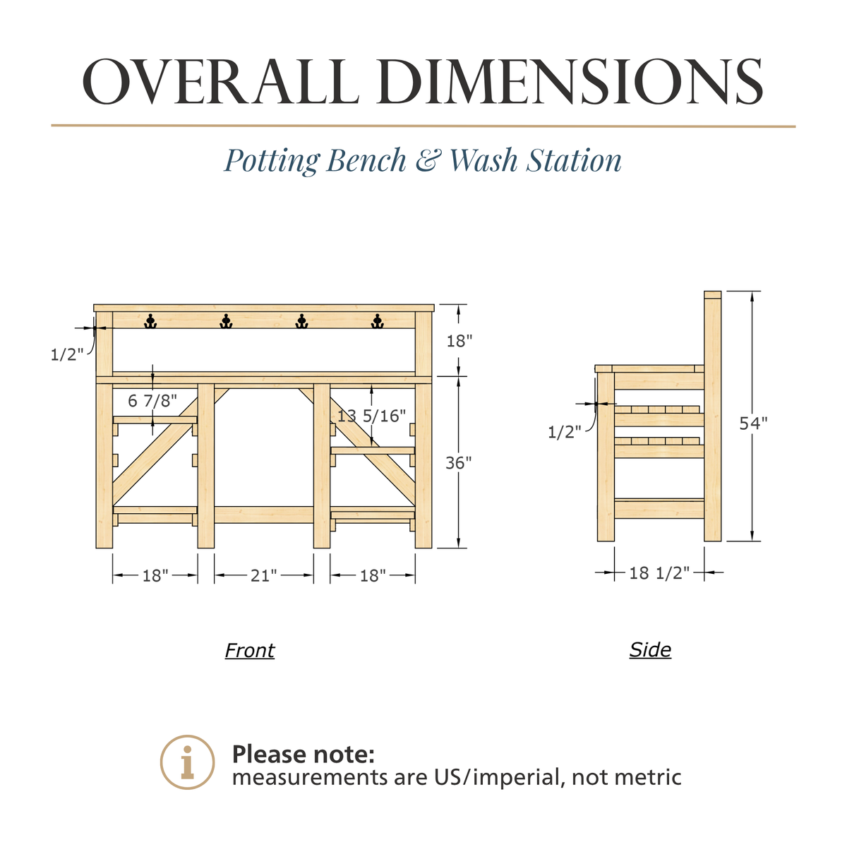 DIY Potting Bench & Wash Station Building Plans