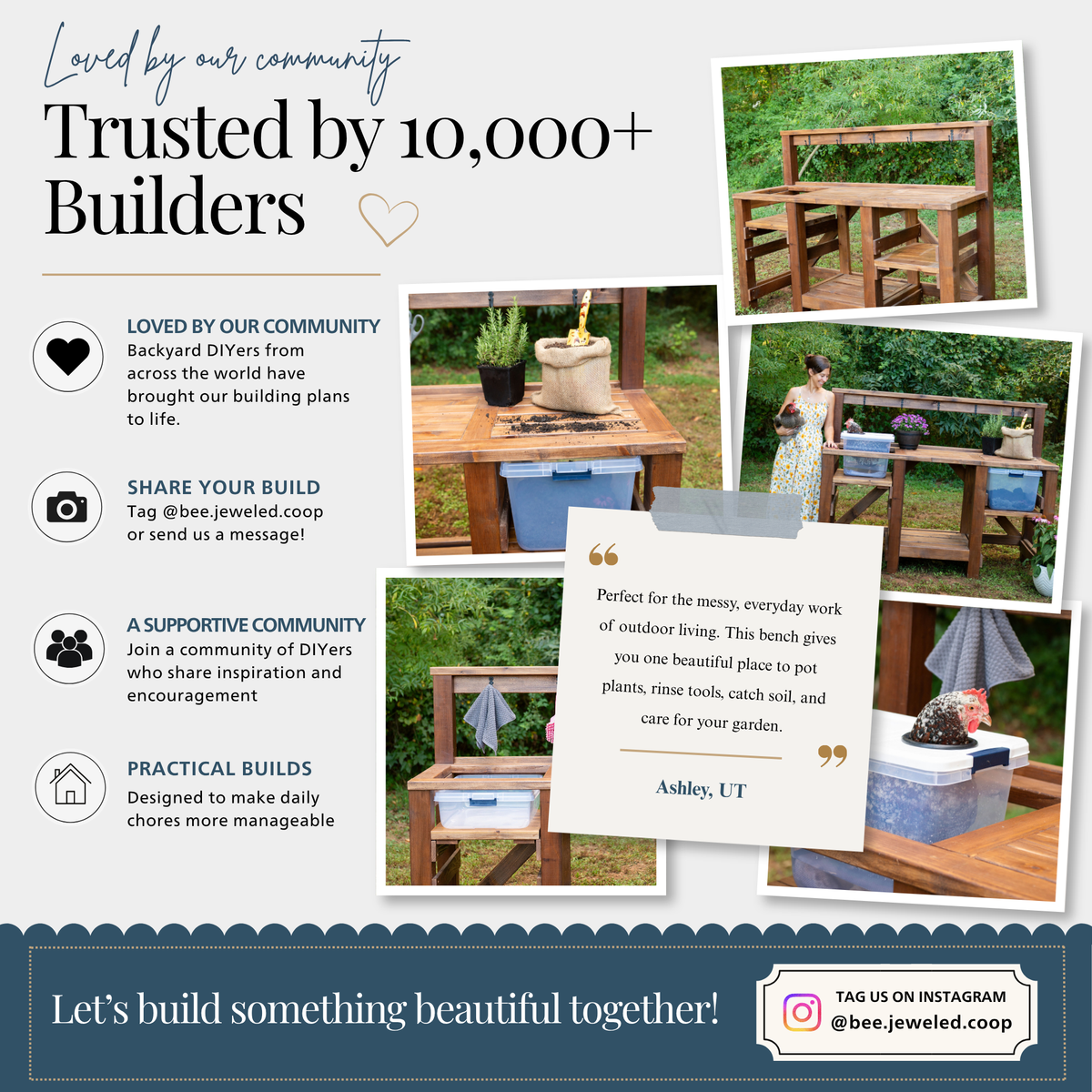 DIY Potting Bench & Wash Station Building Plans