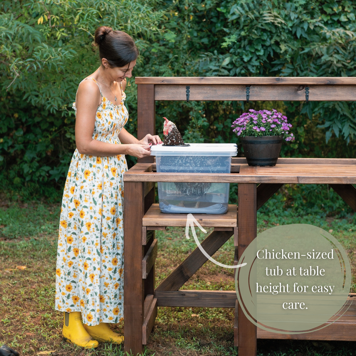 DIY Potting Bench & Wash Station Building Plans
