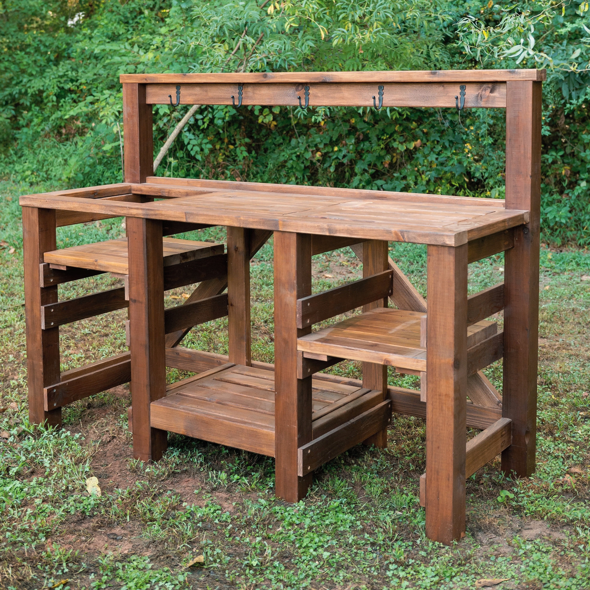 DIY Potting Bench & Wash Station Building Plans