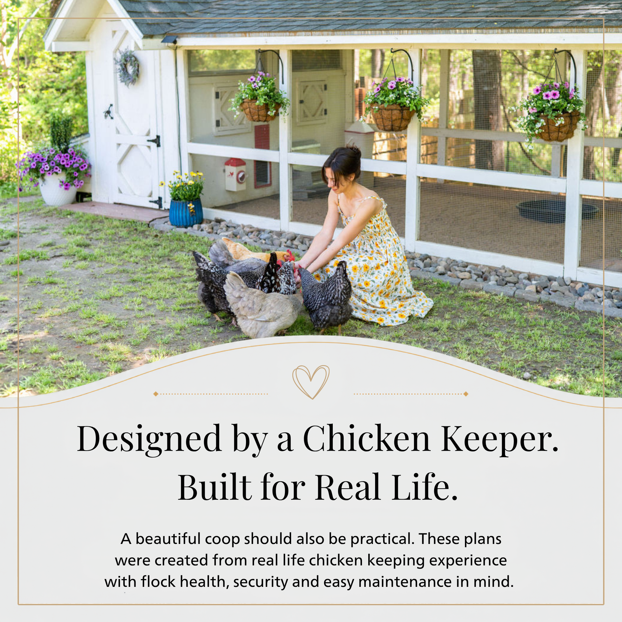 Bee Jeweled Coop (Run Right) | Chicken Coop Building Plans | 6-12 Chickens