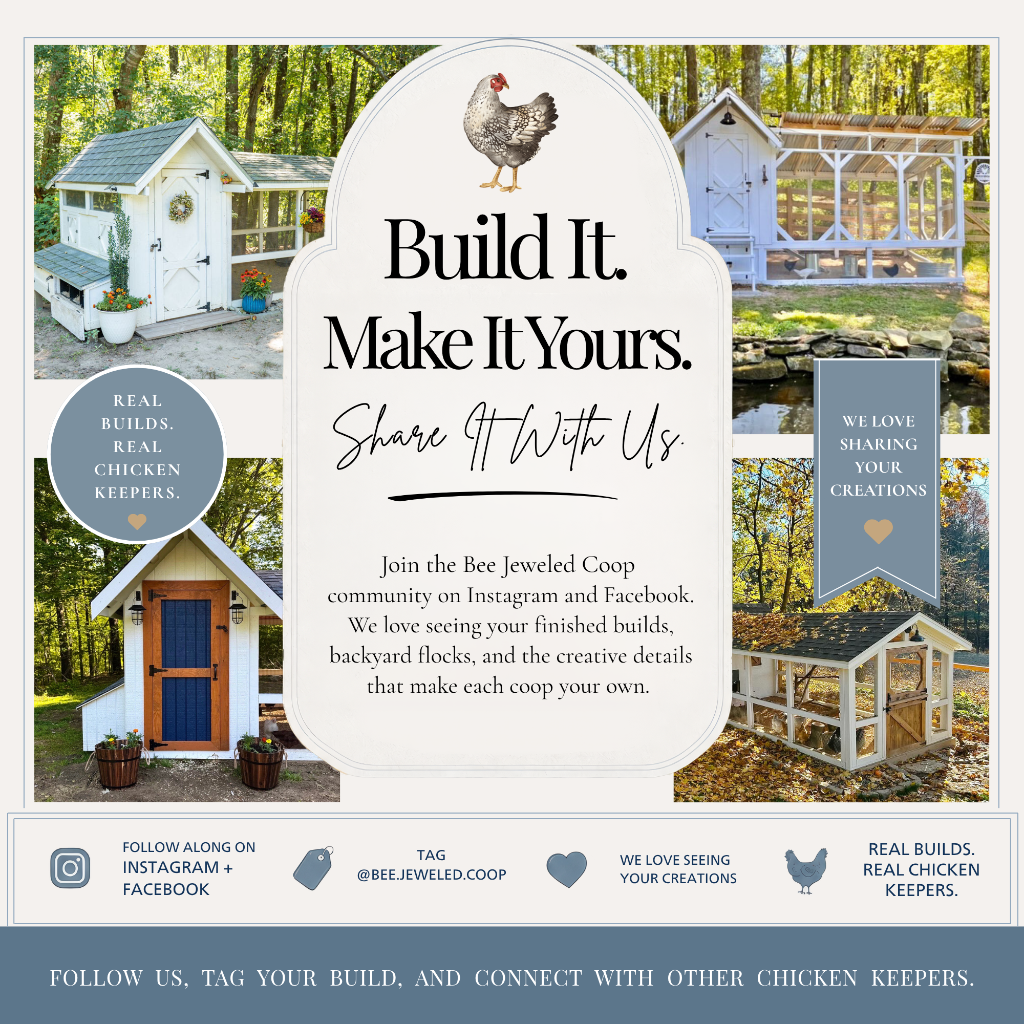 Bee Jeweled Coop (Run Right) | Chicken Coop Building Plans | 6-12 Chickens
