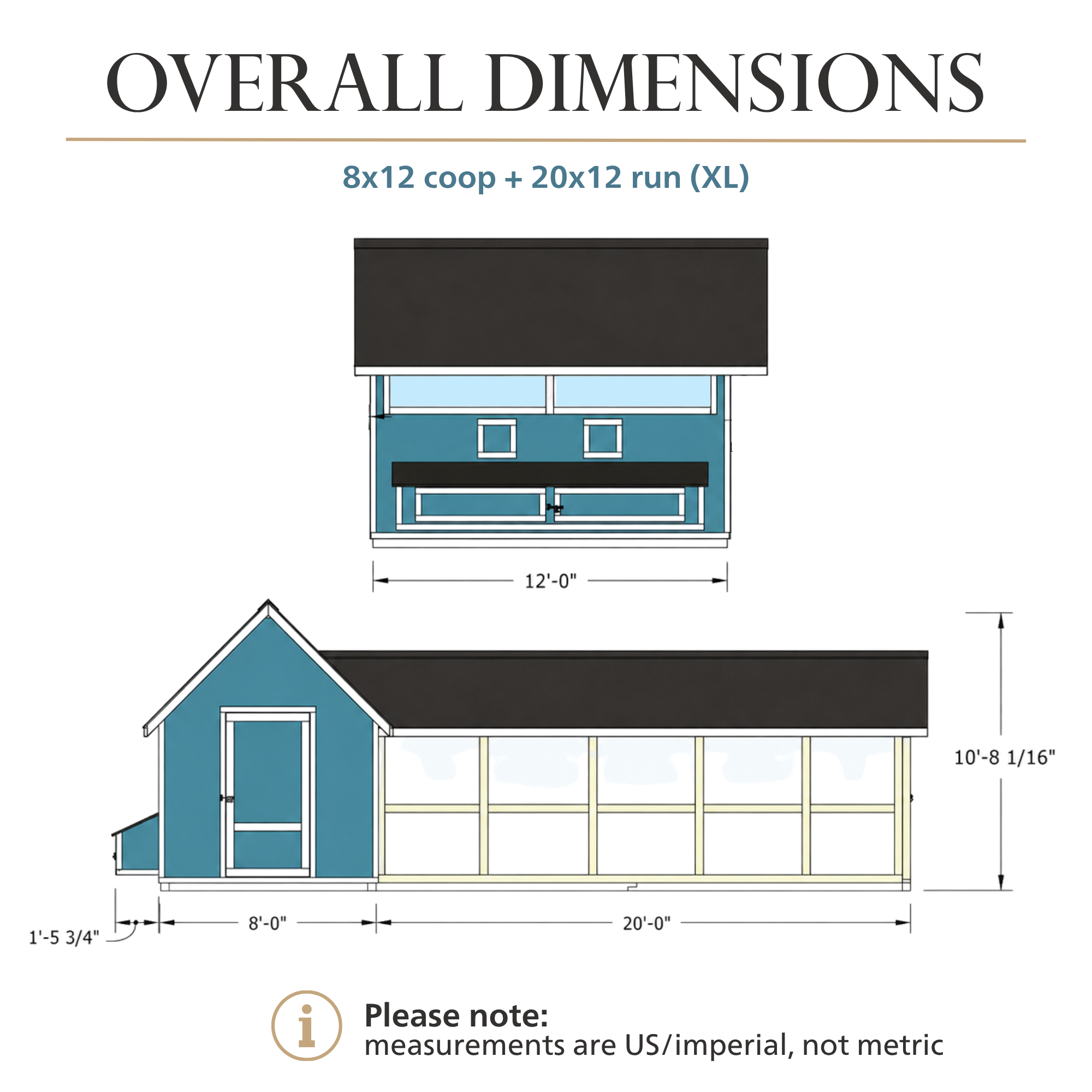 XL Bee Jeweled Coop | Chicken Coop Building Plans | 12-25 Chickens