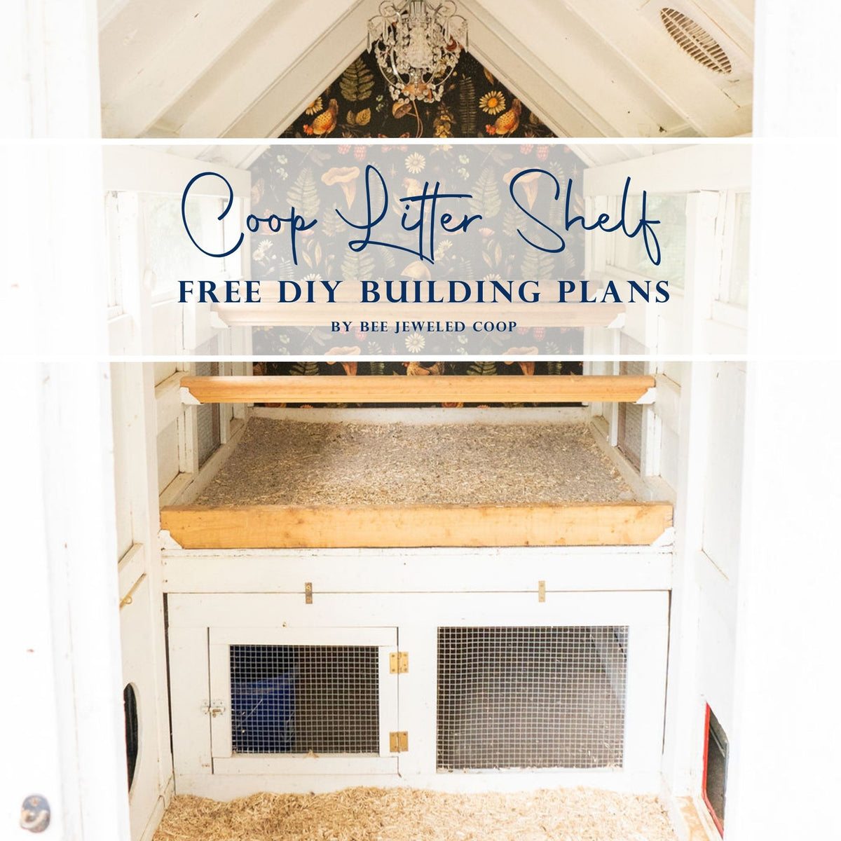 FREE Coop Litter Shelf & Storage Area Building Plans
