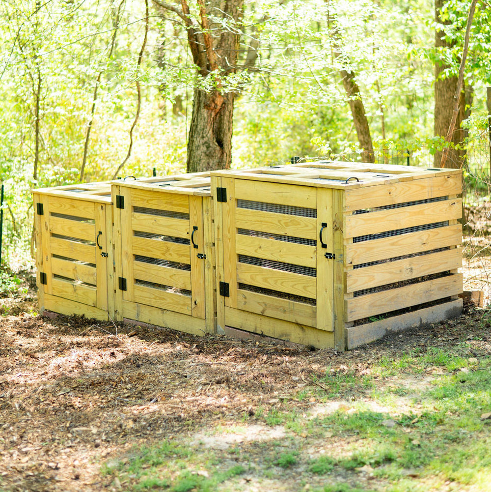 Composter Construction Compost Bin Building Plans | DIY 1 to 3 Bin Compost System
