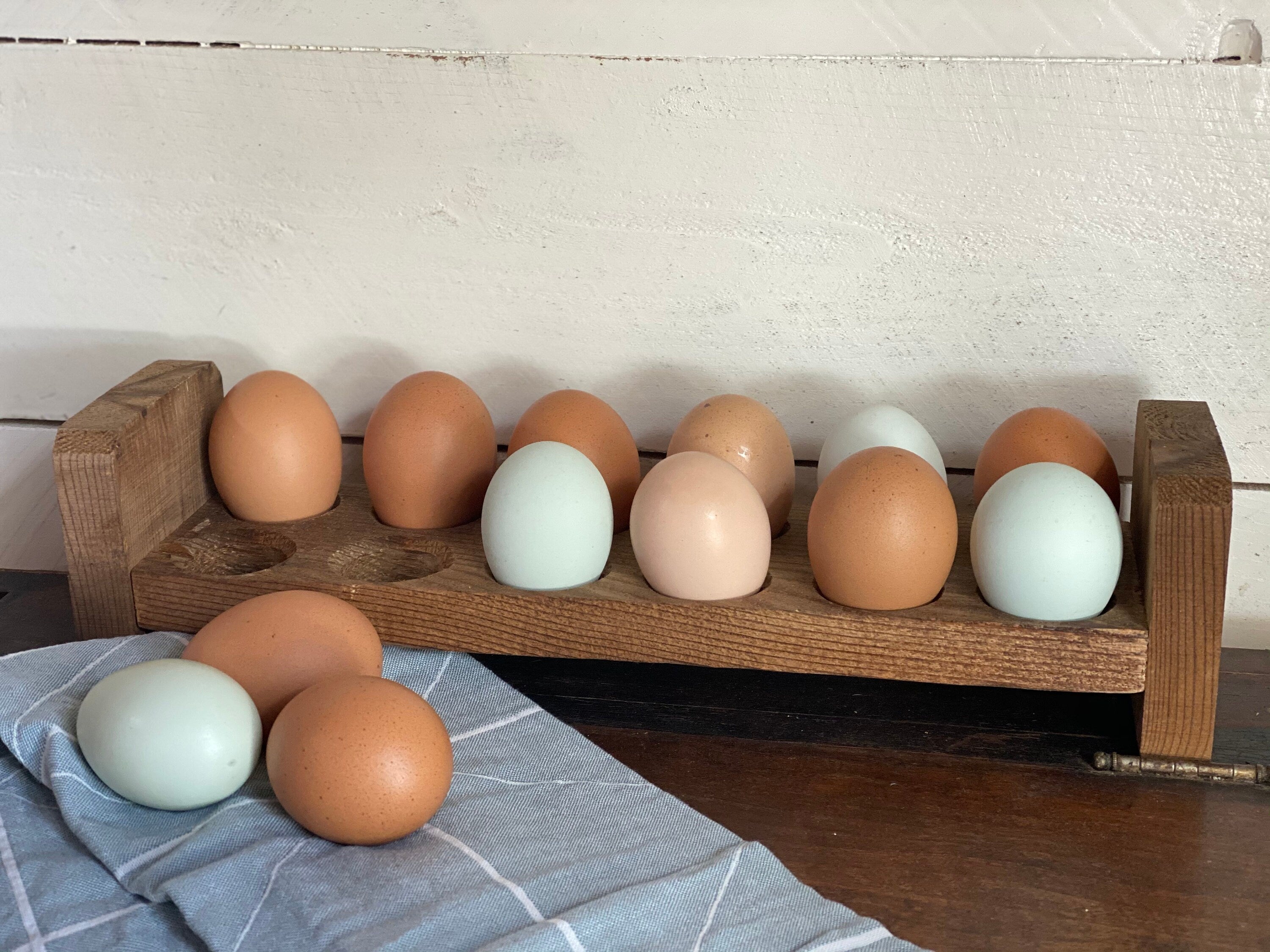 Handmade Farmhouse Egg Holders | Stackable