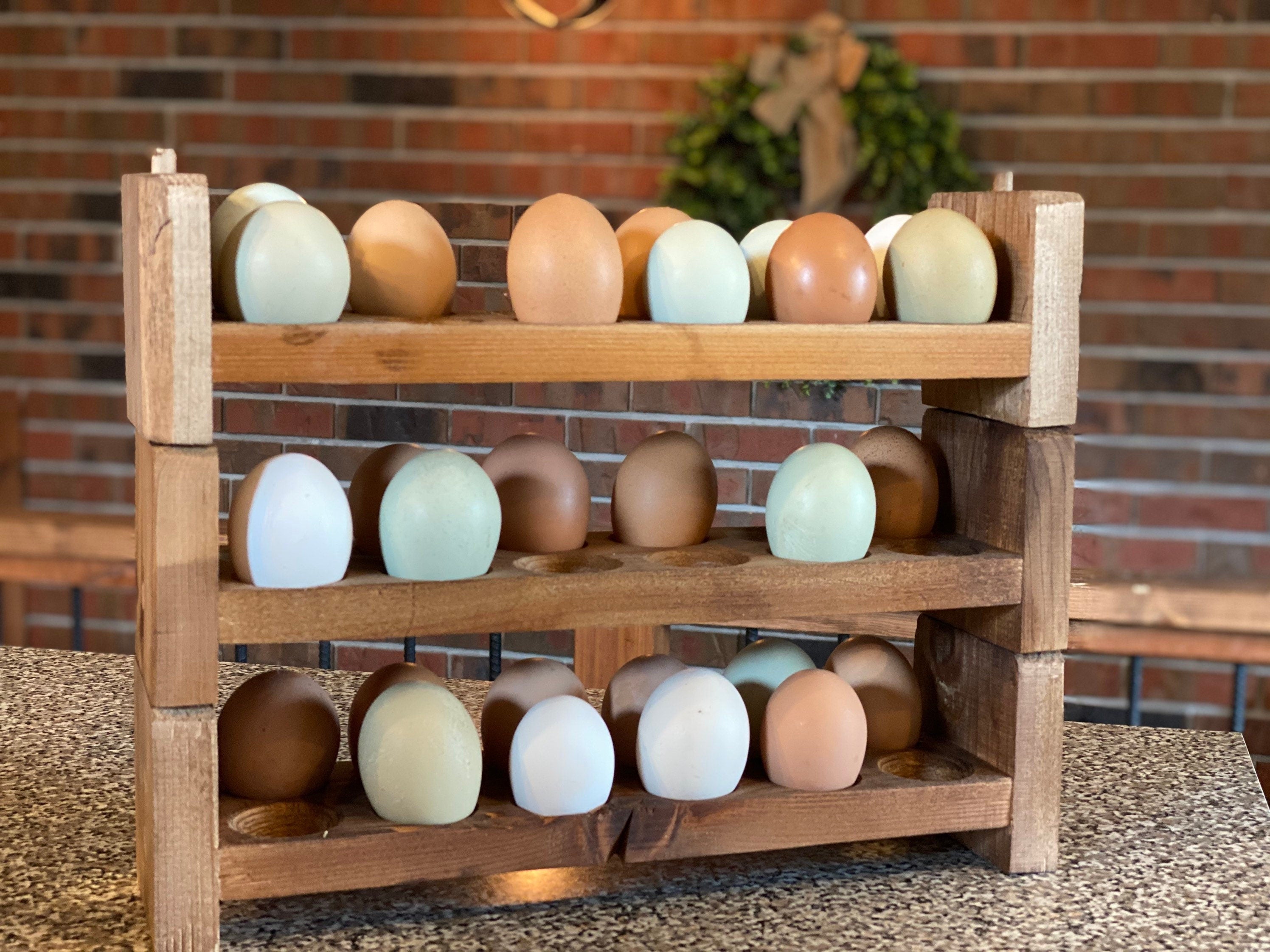 Handmade Farmhouse Egg Holders | Stackable
